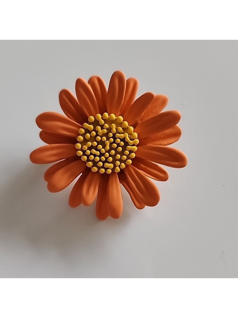 FLOWER Enameled Embellished Brooch Pin